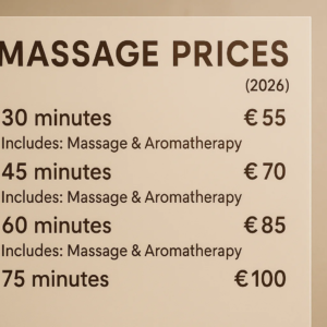Precios de masajes Massagium en Salou: tarifas duración y qué incluye (2026)